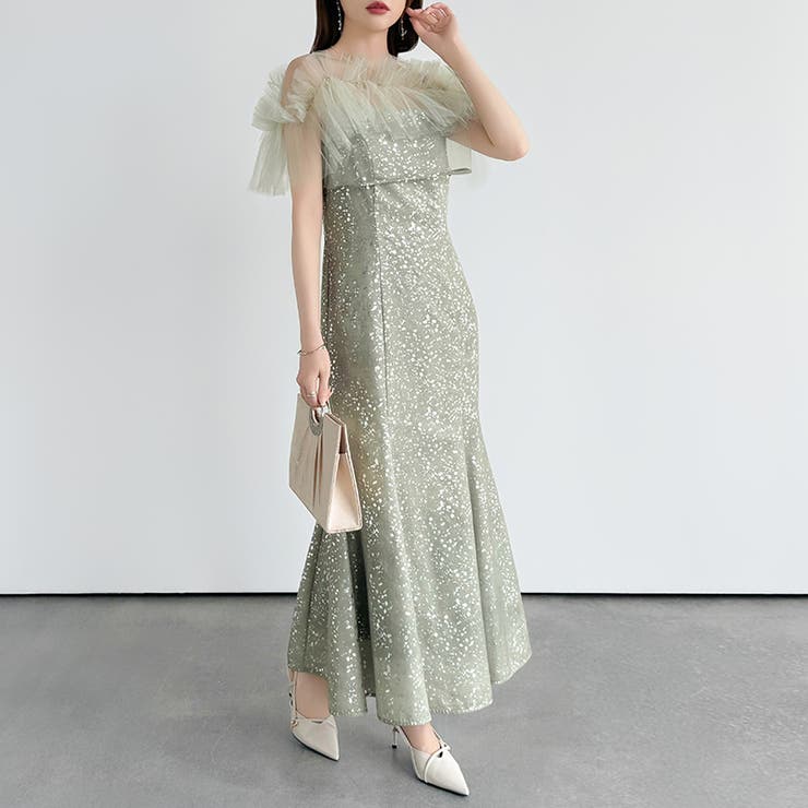 チュールボレロ付き2点セット パーティードレス 結婚式 | COCOMOMO | 詳細画像2 