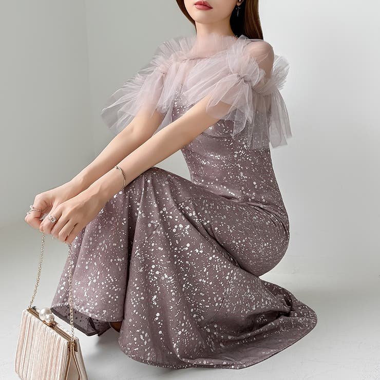 チュールボレロ付き2点セット パーティードレス 結婚式 | COCOMOMO | 詳細画像34 