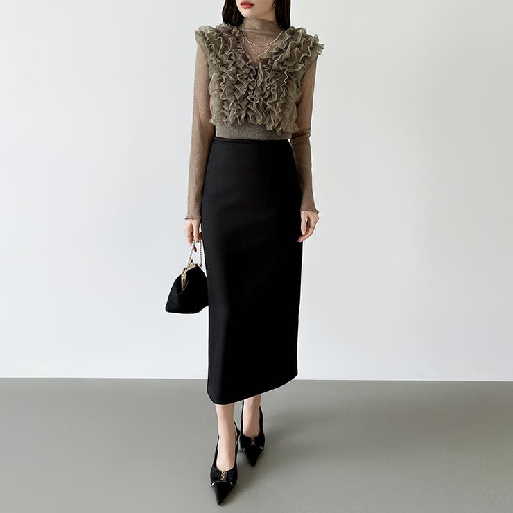 シアー×チュールの3点セットドレス パーティードレス 結婚式 | COCOMOMO | 詳細画像26 