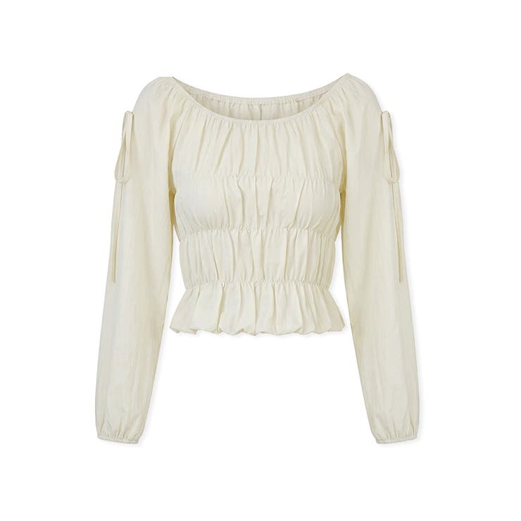 その日の気分で、オフショルにも。2wayオフショルブラウス オフショルダー | COCOMOMO | 詳細画像22 