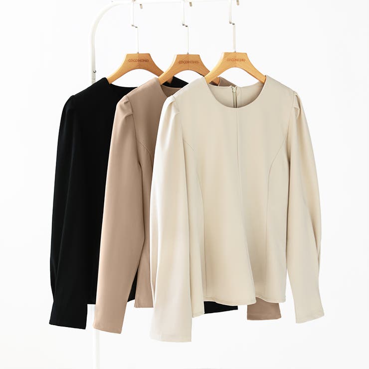 ベルト付きペプラムブラウス ブラウス ペプラムトップス | COCOMOMO | 詳細画像16 