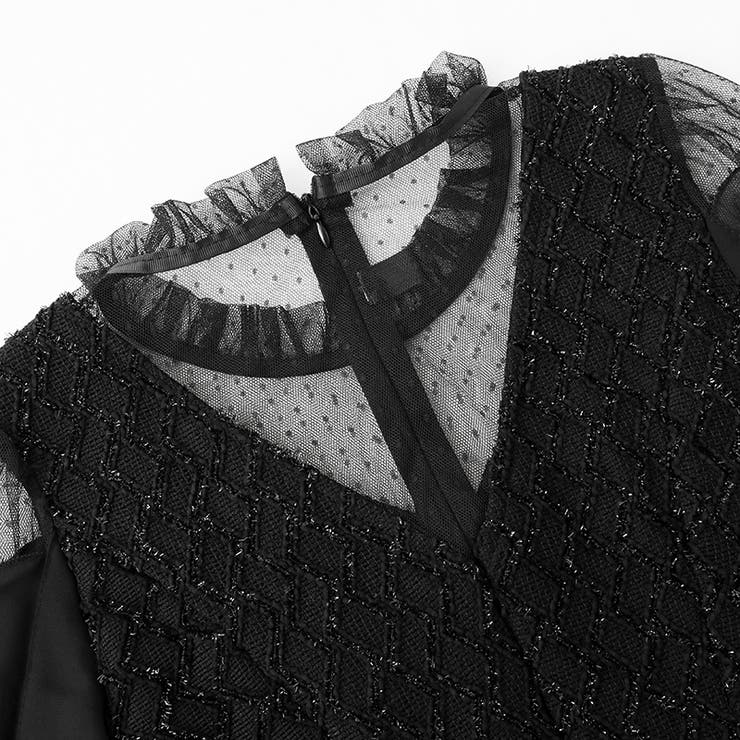 視線を集めるちょい甘×ちょい色気 パーティードレス ミニドレス | COCOMOMO | 詳細画像15 