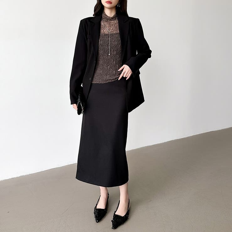 透け感を味方にする、レースシアートップス シアー ハイネック | COCOMOMO | 詳細画像16 