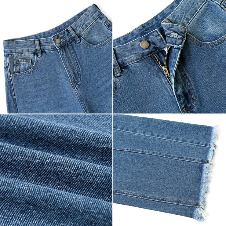 シルエットで魅せるカーブバレルデニム デニムパンツ カーブパンツ | COCOMOMO | 詳細画像32 