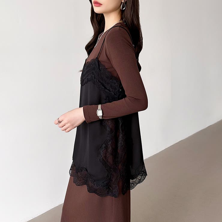 レースで更新、今どきレイヤード。 レースキャミソール レーストップス | COCOMOMO | 詳細画像30 