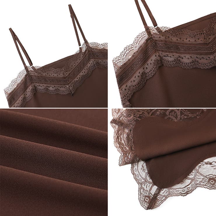 レースで更新、今どきレイヤード。 レースキャミソール レーストップス | COCOMOMO | 詳細画像39 