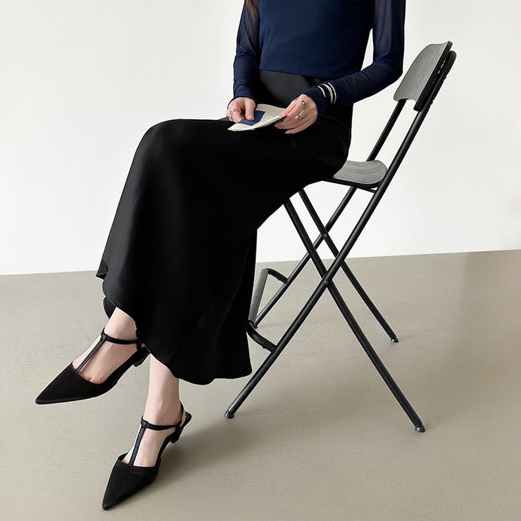 艶と落ち感でオンオフ映える。サテンマーメイドスカート サテンスカート マーメイド… | COCOMOMO | 詳細画像37 