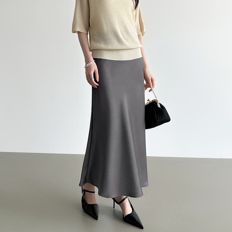 艶と落ち感でオンオフ映える。サテンマーメイドスカート サテンスカート マーメイド… | COCOMOMO | 詳細画像39 