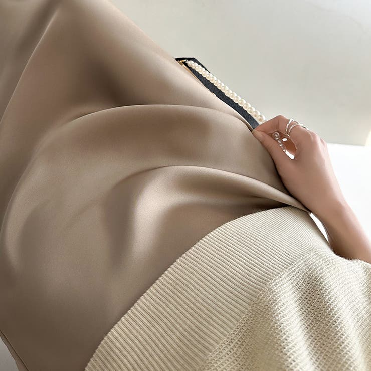 艶と落ち感でオンオフ映える。サテンマーメイドスカート サテンスカート マーメイド… | COCOMOMO | 詳細画像7 