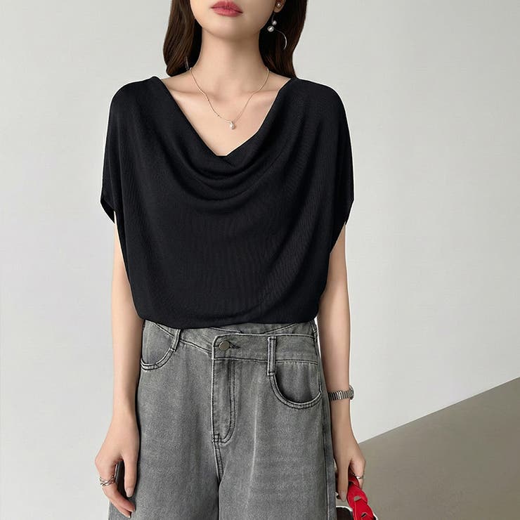 大人が選ぶ涼感ドルマン。 ドレープトップス サマーニット | COCOMOMO | 詳細画像51 