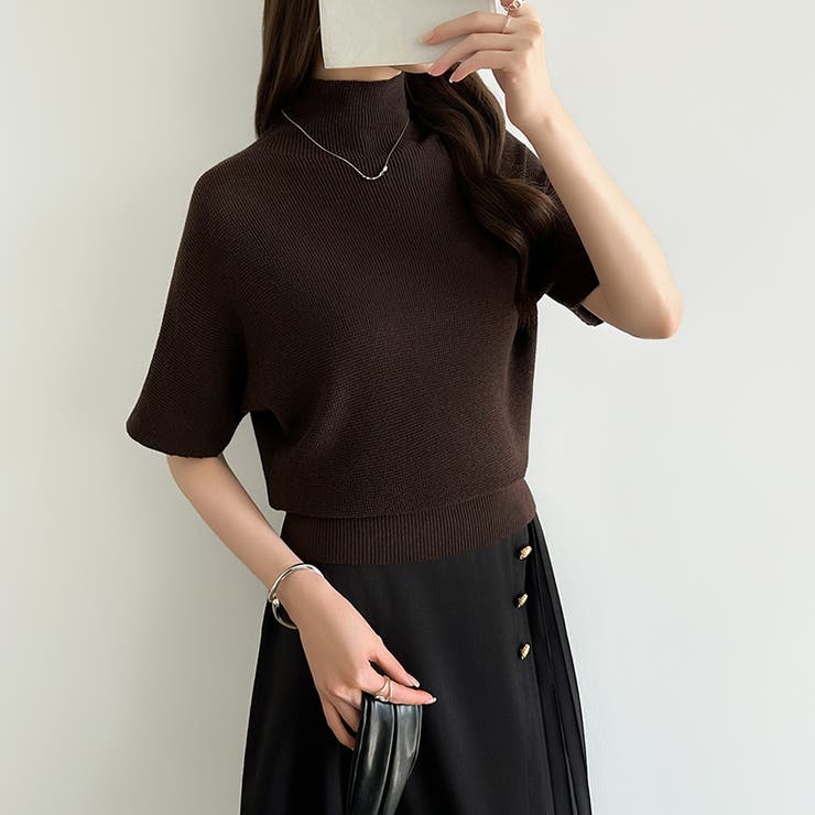 毎日に寄り添うサマーニット ハイネックニット シアーニット | COCOMOMO | 詳細画像4 