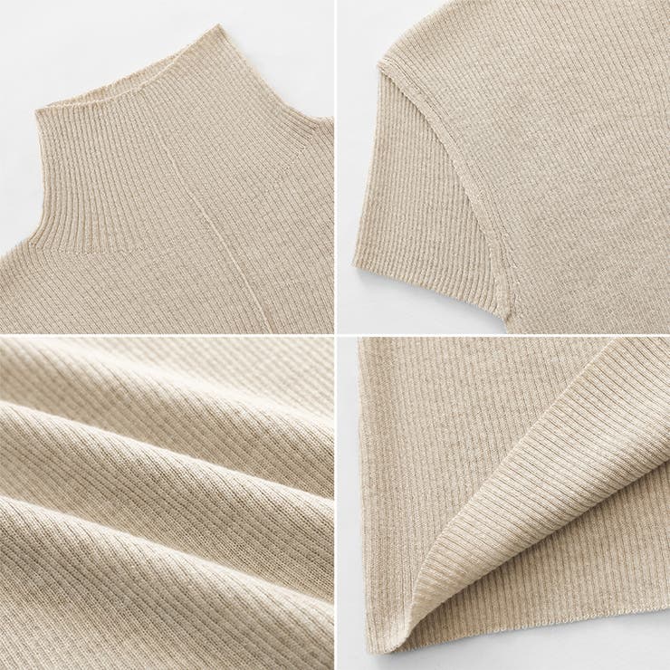 品よくきれいめハイネックサマーニット 半袖ニット サマーニット | COCOMOMO | 詳細画像40 