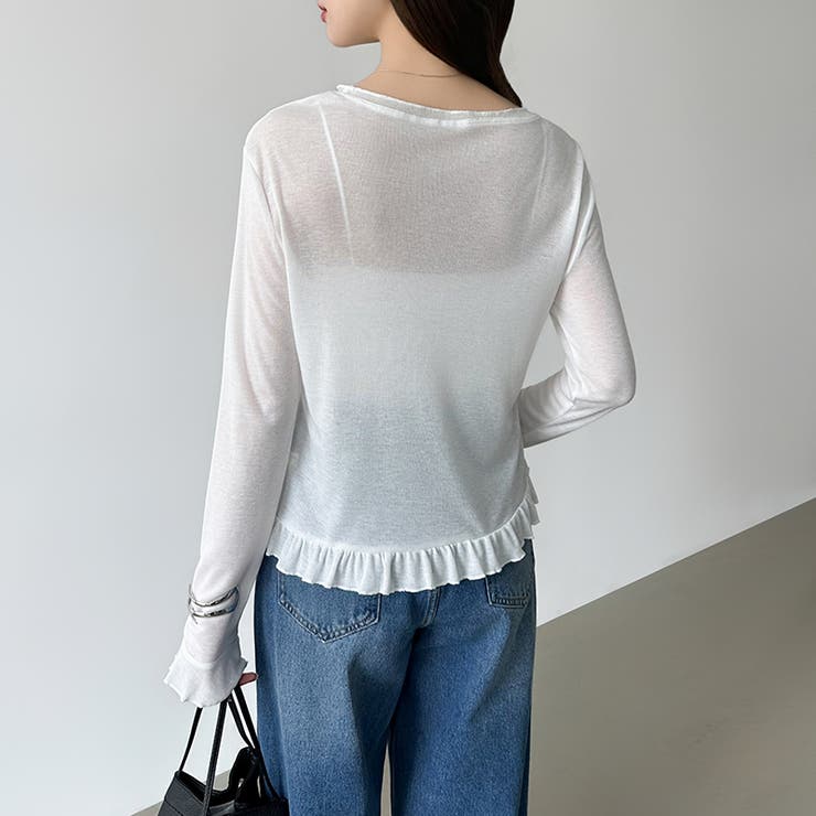 コーデに悩まないレイヤードセット レースキャミソール シアーカットソー | COCOMOMO | 詳細画像9 