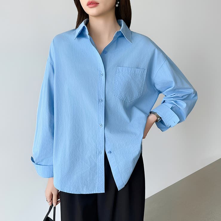 さっと着るだけ大人の余裕感。コットンオーバーシャツシャツ カラーシャツ シャツ | COCOMOMO | 詳細画像22 