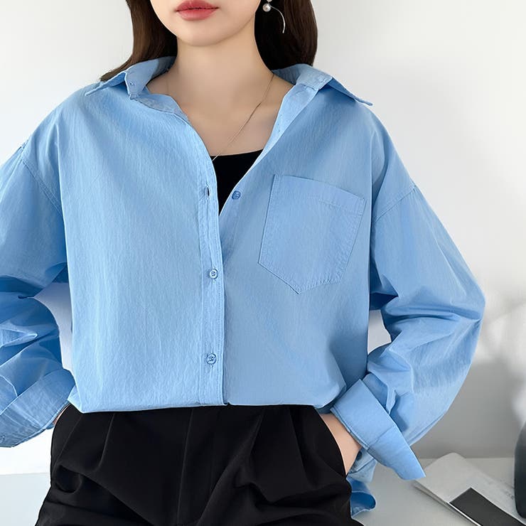 さっと着るだけ大人の余裕感。コットンオーバーシャツシャツ カラーシャツ シャツ | COCOMOMO | 詳細画像28 