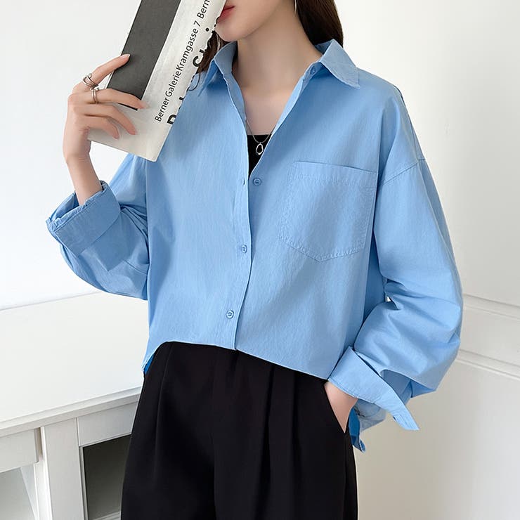 さっと着るだけ大人の余裕感。コットンオーバーシャツシャツ カラーシャツ シャツ | COCOMOMO | 詳細画像31 