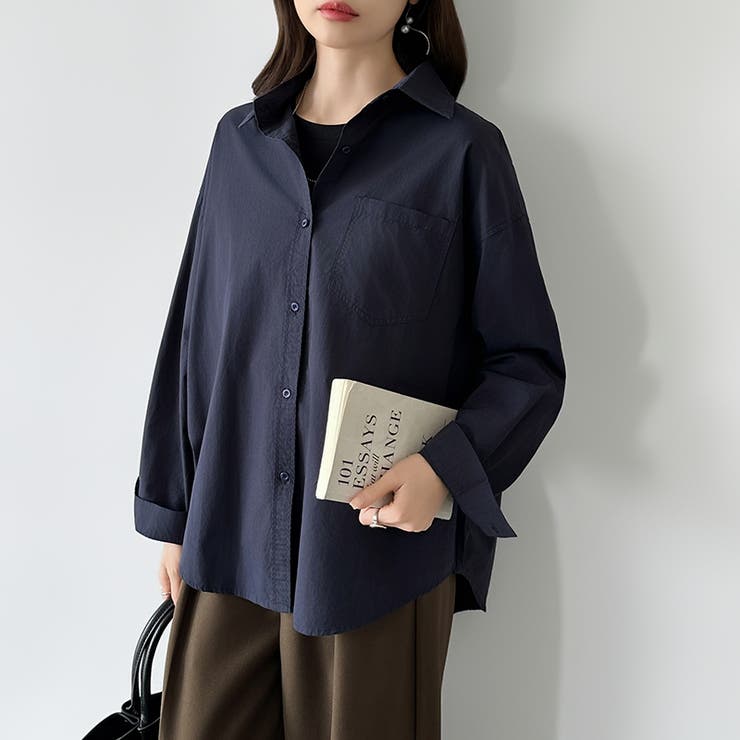 さっと着るだけ大人の余裕感。コットンオーバーシャツシャツ カラーシャツ シャツ | COCOMOMO | 詳細画像34 