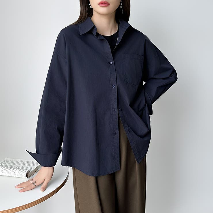 さっと着るだけ大人の余裕感。コットンオーバーシャツシャツ カラーシャツ シャツ | COCOMOMO | 詳細画像39 