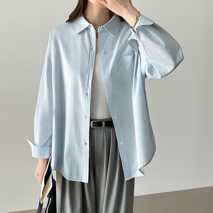 さっと着るだけ大人の余裕感。コットンオーバーシャツシャツ カラーシャツ シャツ | COCOMOMO | 詳細画像4 