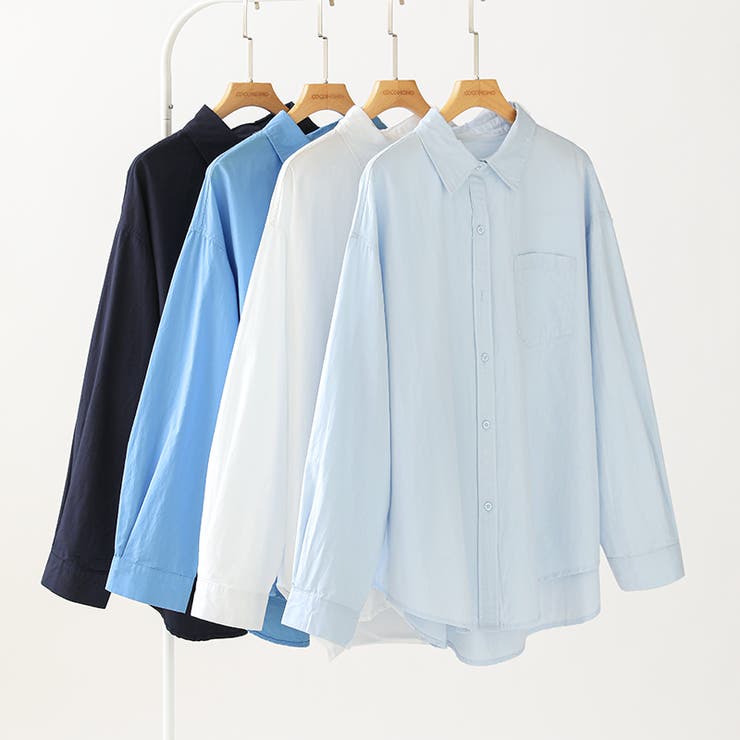 さっと着るだけ大人の余裕感。コットンオーバーシャツシャツ カラーシャツ シャツ | COCOMOMO | 詳細画像41 