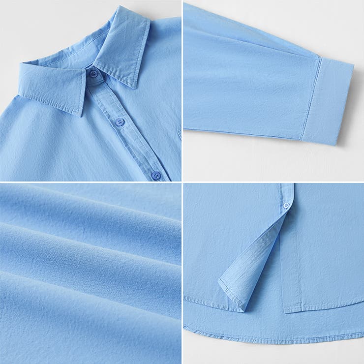 さっと着るだけ大人の余裕感。コットンオーバーシャツシャツ カラーシャツ シャツ | COCOMOMO | 詳細画像42 