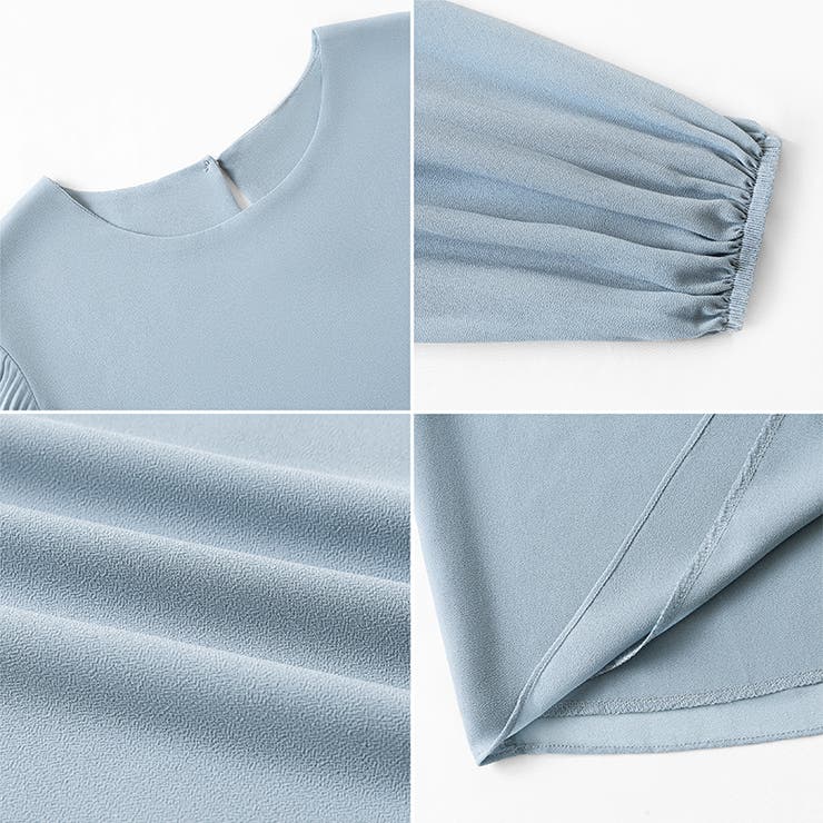 袖デザインで差がつくプリーツスリーブブラウス ボリューム袖 ブラウス | COCOMOMO | 詳細画像41 