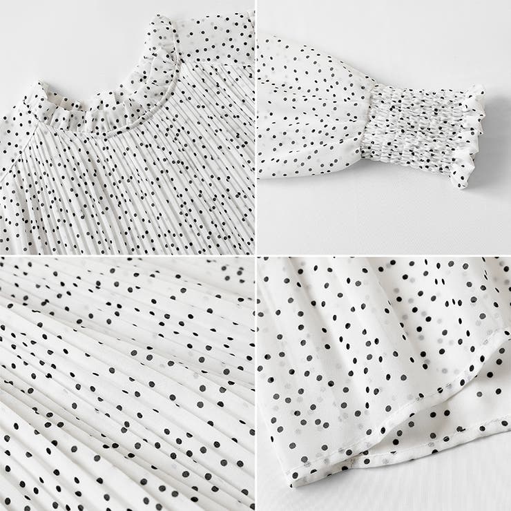 ふわっと軽やかプリーツシアーブラウス シフォンブラウス ブラウス | COCOMOMO | 詳細画像51 