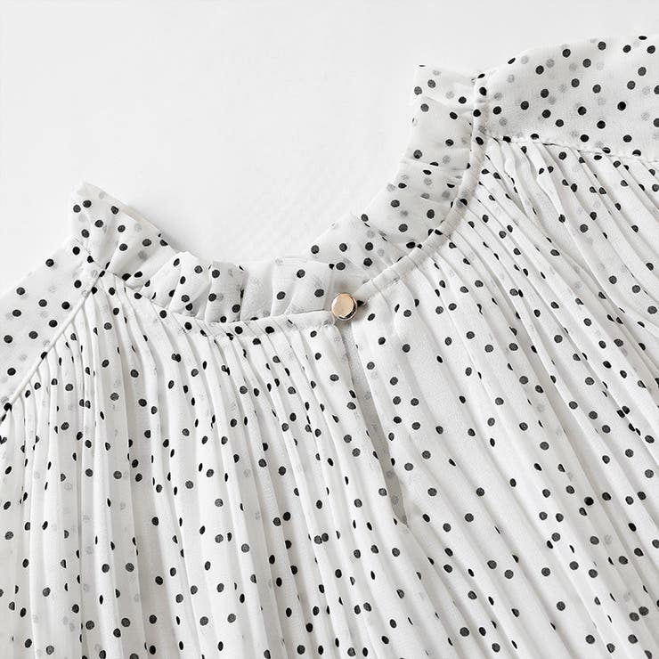 ふわっと軽やかプリーツシアーブラウス シフォンブラウス ブラウス | COCOMOMO | 詳細画像52 