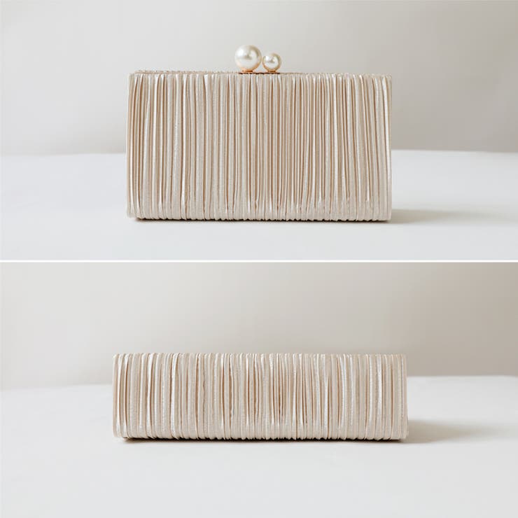 【プリーツ×大粒パールが映える】3wayパーティーバッグ クラッチバッグ パーテ… | COCOMOMO | 詳細画像23 