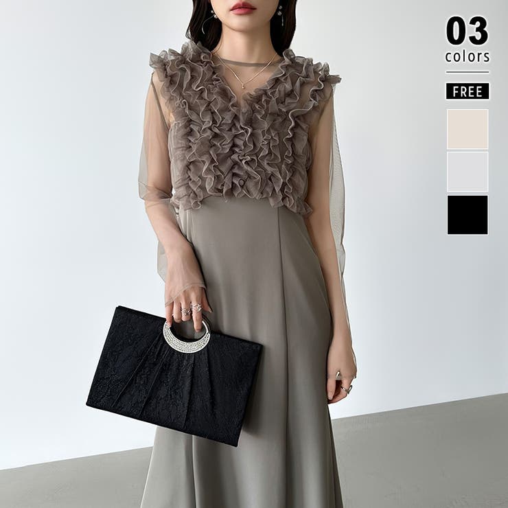 ブラック | ＼袱紗もスマホもスッポリ！ パーティーバッグ 結婚式バッグ | COCOMOMO