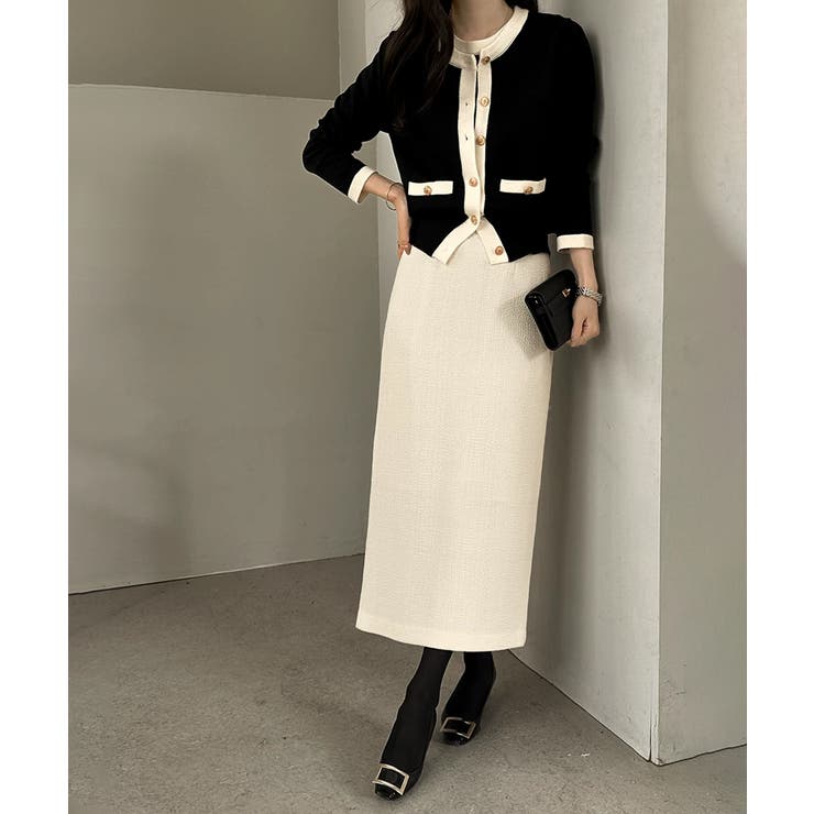 【オンオフ対応】配色サマーニットアンサンブル アンサンブル ニットカーディガン | COCOMOMO | 詳細画像17 