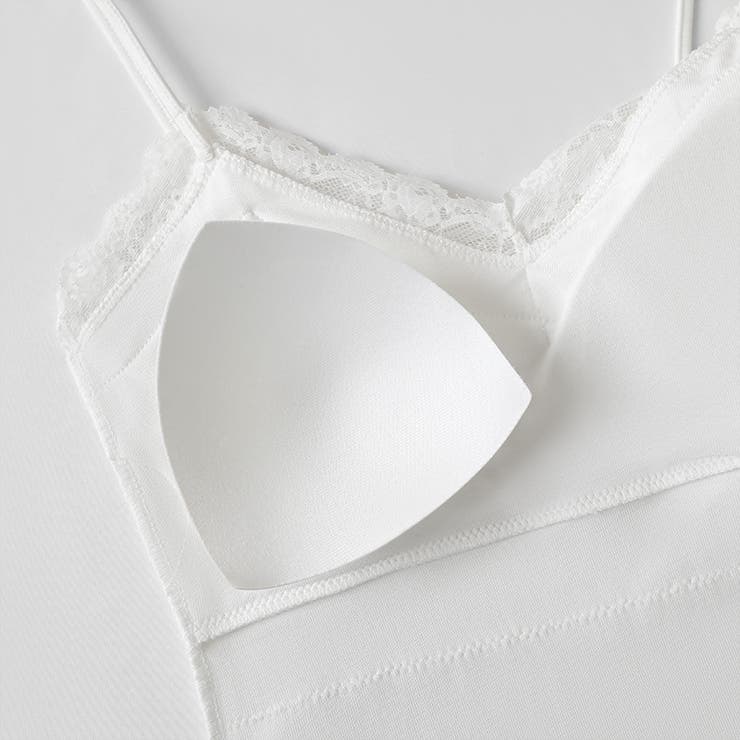 レーストリムカップ付きキャミソール レースキャミソール カップ付き | COCOMOMO | 詳細画像23 