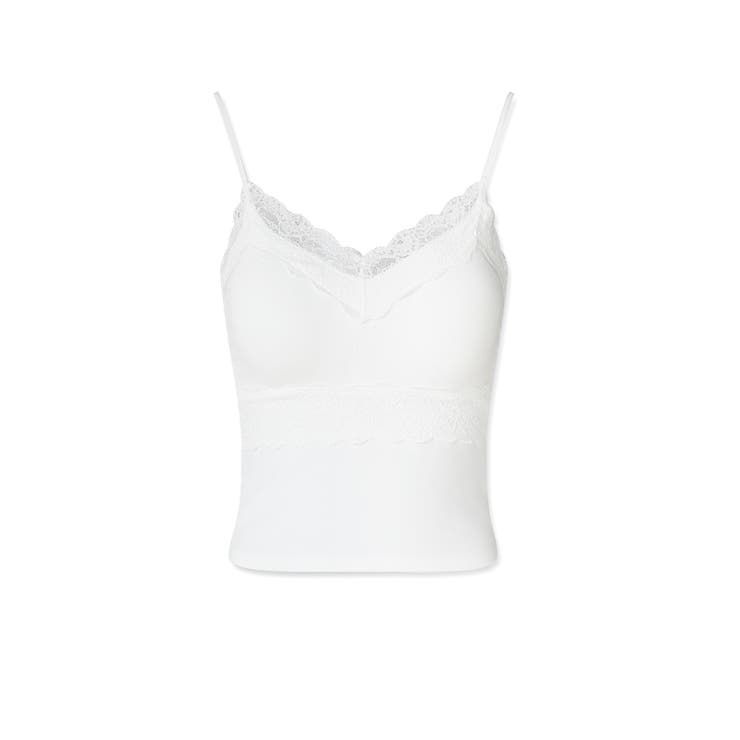 レーストリムカップ付きキャミソール レースキャミソール カップ付き | COCOMOMO | 詳細画像24 