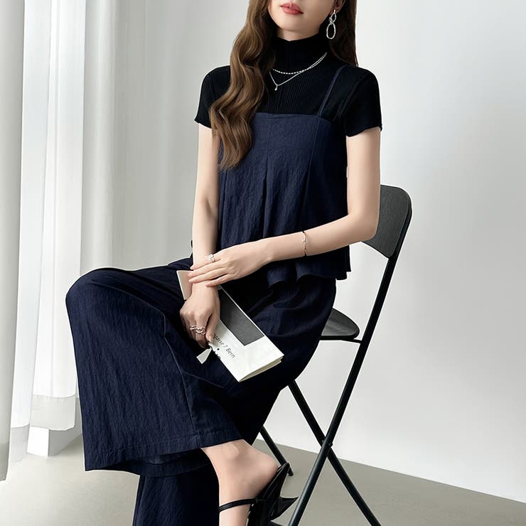 [一枚で旬顔レイヤード]ペプラムキャミセットアップ キャミソール セットアップ | COCOMOMO | 詳細画像10 