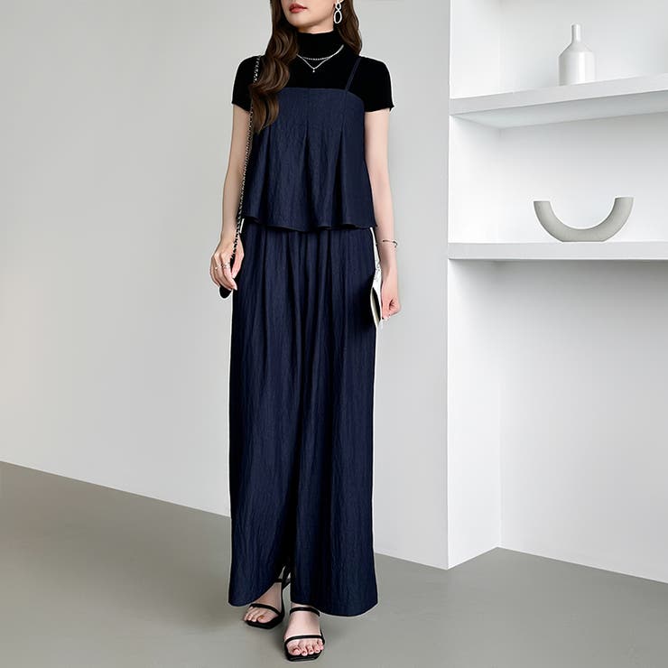 [一枚で旬顔レイヤード]ペプラムキャミセットアップ キャミソール セットアップ | COCOMOMO | 詳細画像12 