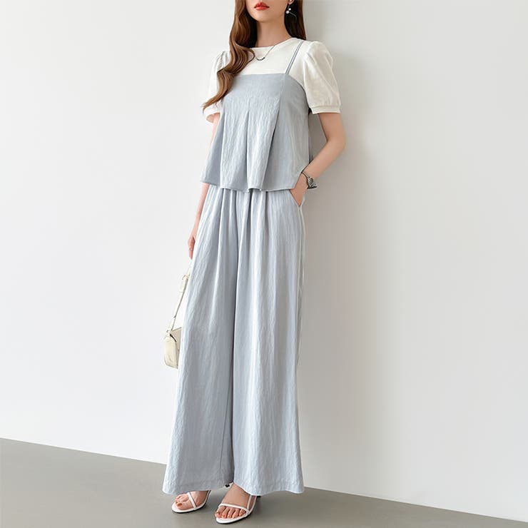 [一枚で旬顔レイヤード]ペプラムキャミセットアップ キャミソール セットアップ | COCOMOMO | 詳細画像24 