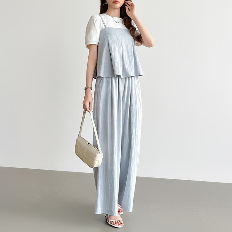 [一枚で旬顔レイヤード]ペプラムキャミセットアップ キャミソール セットアップ | COCOMOMO | 詳細画像26 