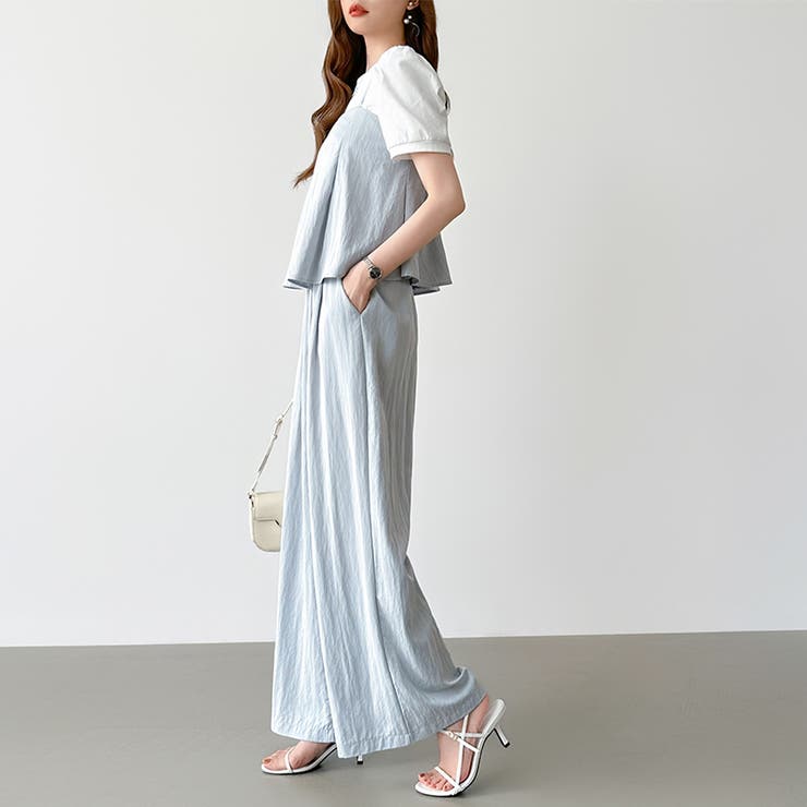 [一枚で旬顔レイヤード]ペプラムキャミセットアップ キャミソール セットアップ | COCOMOMO | 詳細画像27 