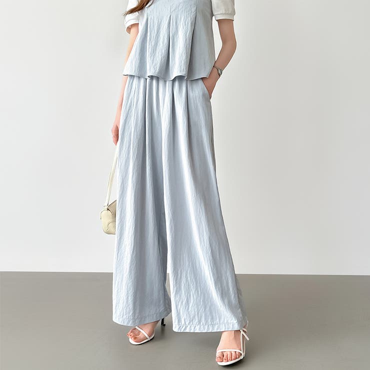 [一枚で旬顔レイヤード]ペプラムキャミセットアップ キャミソール セットアップ | COCOMOMO | 詳細画像29 