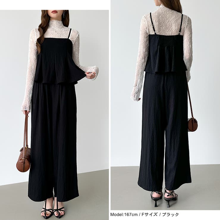 [一枚で旬顔レイヤード]ペプラムキャミセットアップ キャミソール セットアップ | COCOMOMO | 詳細画像34 