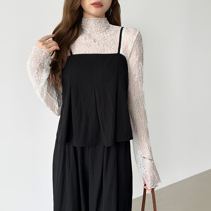 [一枚で旬顔レイヤード]ペプラムキャミセットアップ キャミソール セットアップ | COCOMOMO | 詳細画像35 