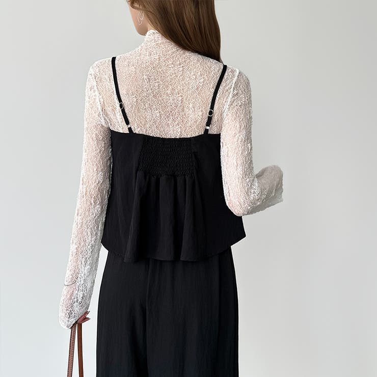 [一枚で旬顔レイヤード]ペプラムキャミセットアップ キャミソール セットアップ | COCOMOMO | 詳細画像36 