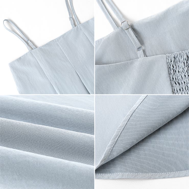 [一枚で旬顔レイヤード]ペプラムキャミセットアップ キャミソール セットアップ | COCOMOMO | 詳細画像45 