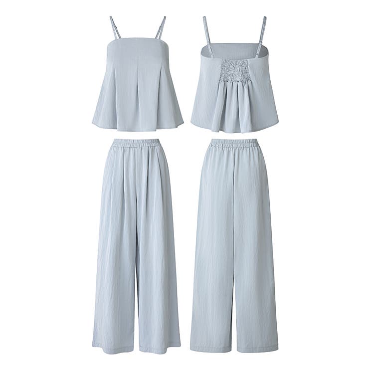 [一枚で旬顔レイヤード]ペプラムキャミセットアップ キャミソール セットアップ | COCOMOMO | 詳細画像49 