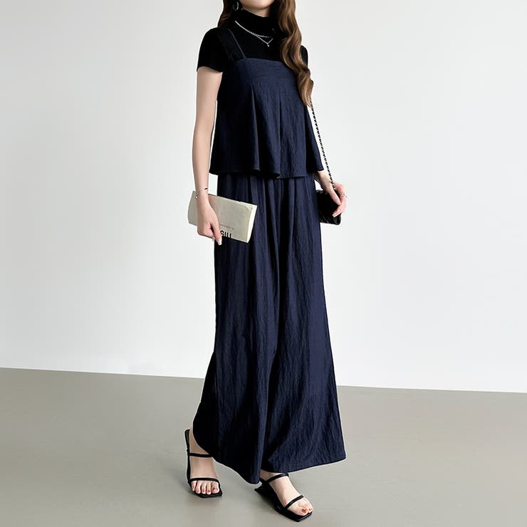 [一枚で旬顔レイヤード]ペプラムキャミセットアップ キャミソール セットアップ | COCOMOMO | 詳細画像5 