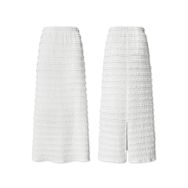 フクレジャガード ナロースカート シャーリングスカート | COCOMOMO | 詳細画像25 