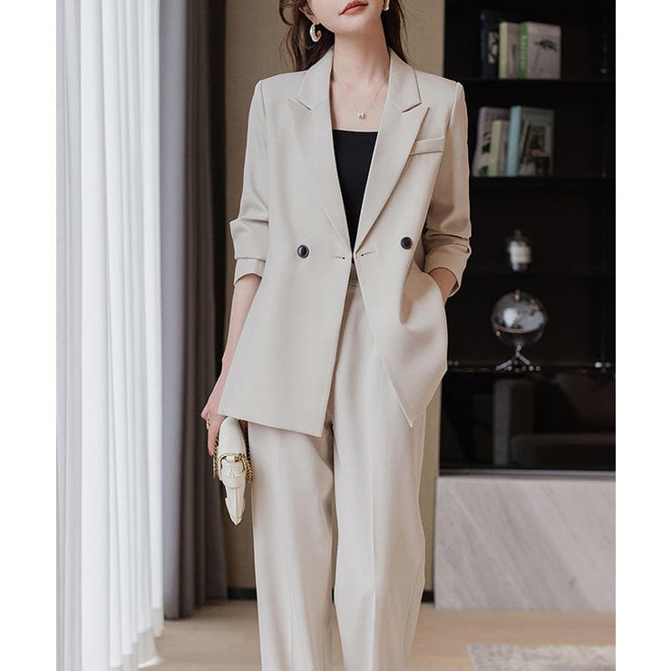 フォーマルにもオフィスにも着回せる セットアップ セレモニースーツ | COCOMOMO | 詳細画像2 