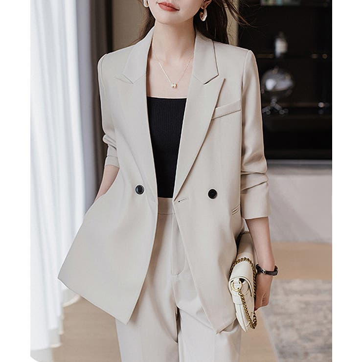 フォーマルにもオフィスにも着回せる セットアップ セレモニースーツ | COCOMOMO | 詳細画像3 