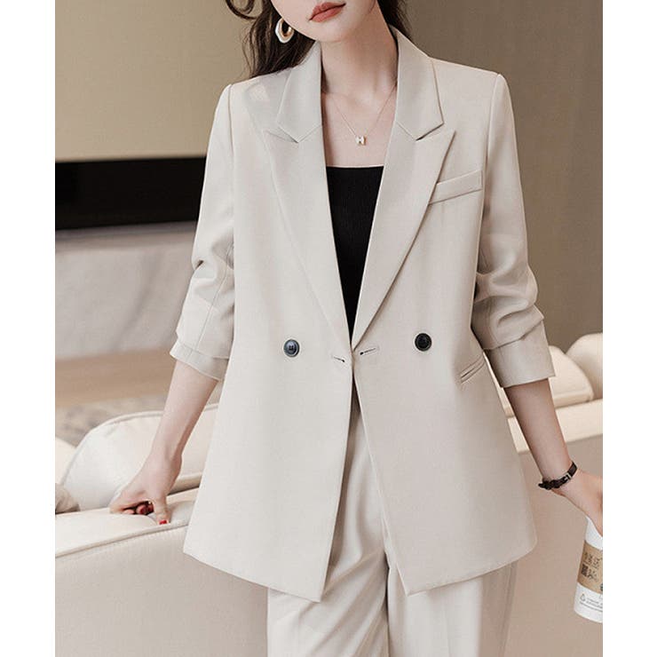 フォーマルにもオフィスにも着回せる セットアップ セレモニースーツ | COCOMOMO | 詳細画像8 