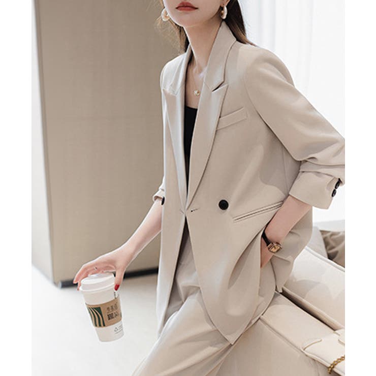 フォーマルにもオフィスにも着回せる セットアップ セレモニースーツ | COCOMOMO | 詳細画像9 